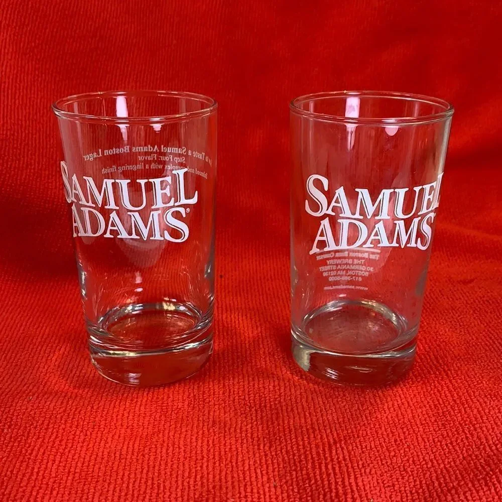Samuel Adams The Boston Beer Company Set 2 8 Ounces Each Beer Tasting Glasses